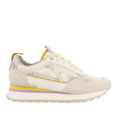 SNEAKERS BLANCAS CON TEJIDO DE REJILLA PARA MUJER VAMO