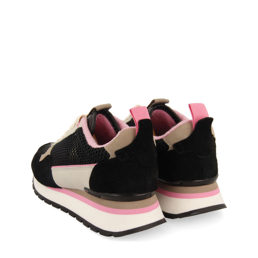 SNEAKERS NEGRAS CON TEJIDO DE REJILLA PARA MUJER VAMO