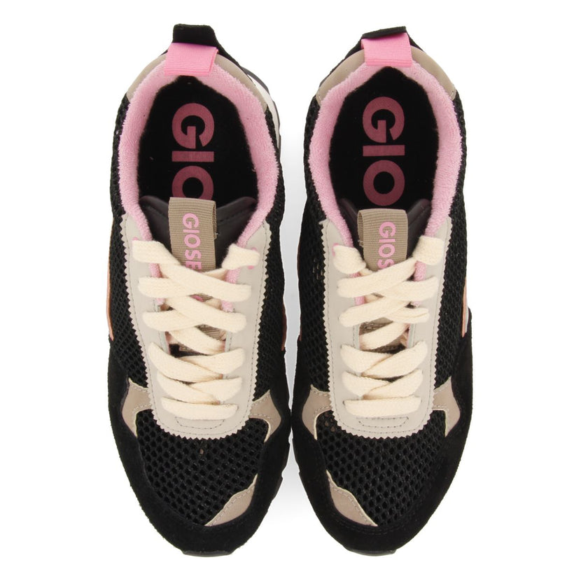 SNEAKERS NEGRAS CON TEJIDO DE REJILLA PARA MUJER VAMO