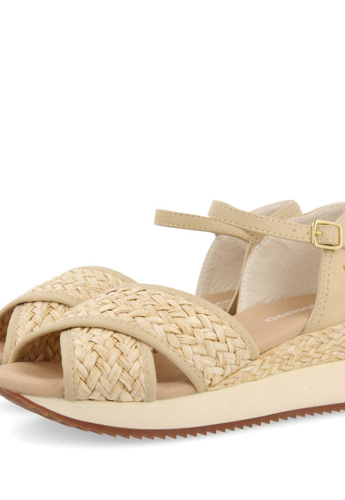 SANDALIAS DEPORTIVAS OFF-WHITE CON CUÑA PARA MUJER RINSEY