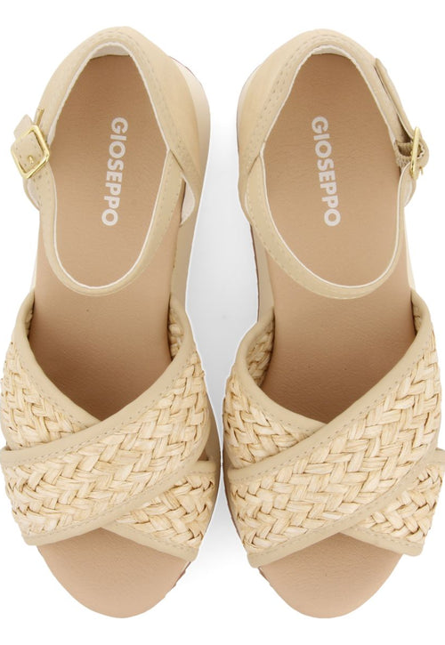 SANDALIAS DEPORTIVAS OFF-WHITE CON CUÑA PARA MUJER RINSEY