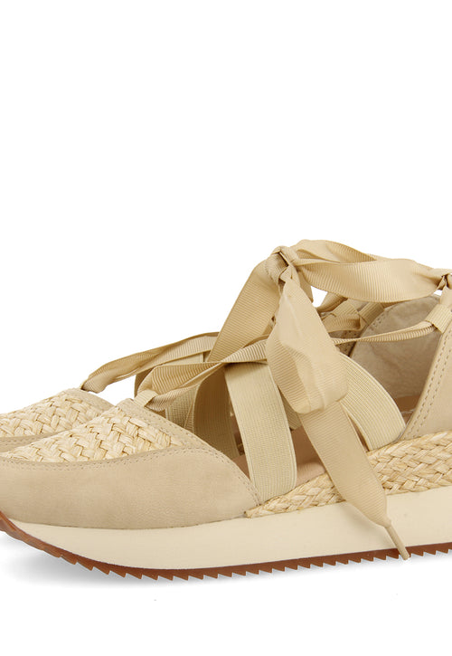 OFF-WHITE OPEN SNEAKERS WITH WEDGE FOR WOMEN SULIAC