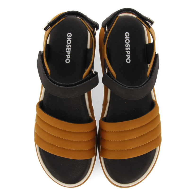 SANDALIAS DEPORTIVAS COLOR CUERO CON PLATAFORMA PARA MUJER CHEVAL