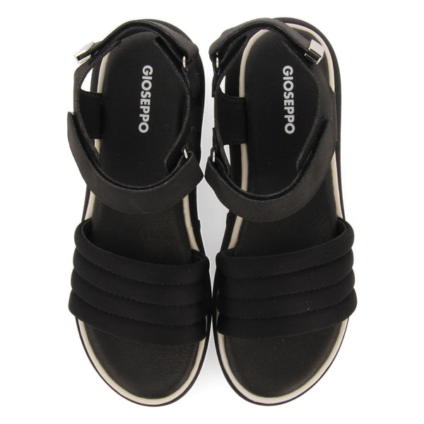 SANDALIAS DEPORTIVAS COLOR NEGRO CON PLATAFORMA PARA MUJER CHEVAL