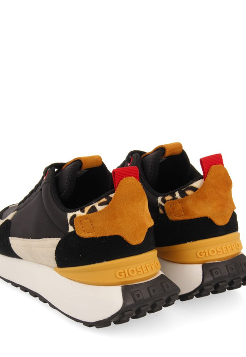 SNEAKERS NEGRAS CON DETALLE EN PRINT ANIMAL PARA MUJER KERBY