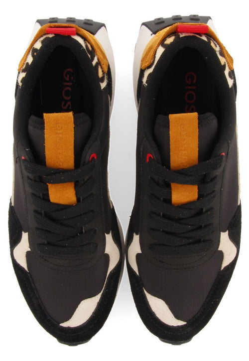 SNEAKERS NEGRAS CON DETALLE EN PRINT ANIMAL PARA MUJER KERBY