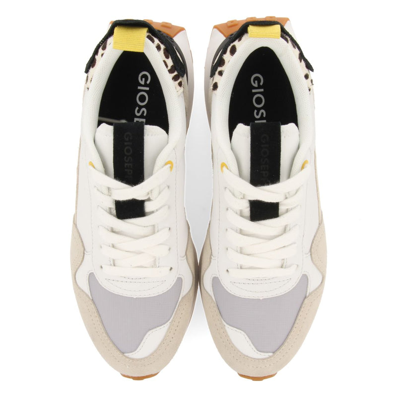 SNEAKERS OFF-WHITE WITH ANIMAL PRINT DETAIL FOR WOMEN KERBY