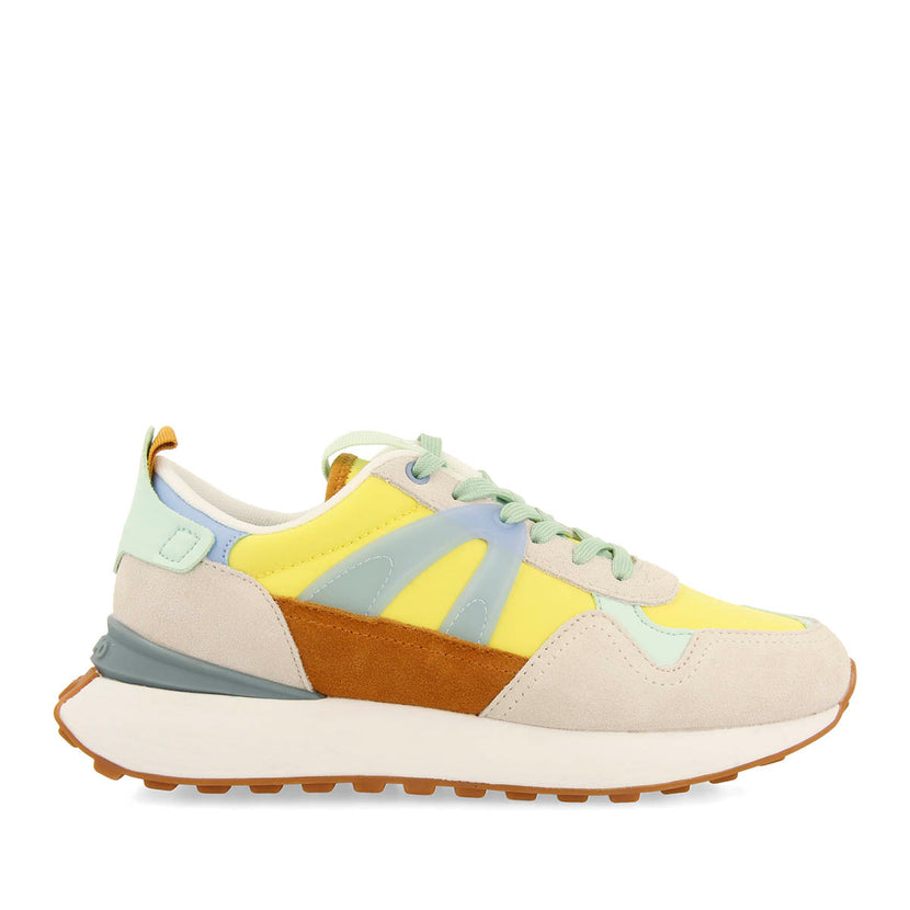 SNEAKERS AMARILLAS CON DETALLES MULTICOLOR PARA MUJER ADAIR