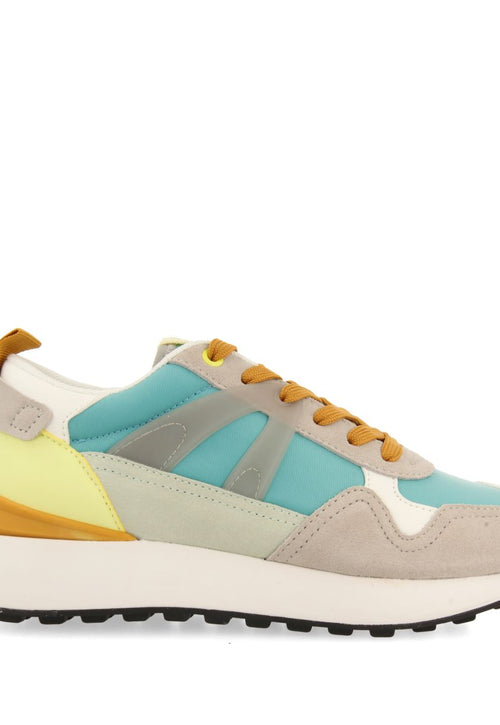 SNEAKERS TURQUESA CON DETALLES MULTICOLOR PARA MUJER ADAIR