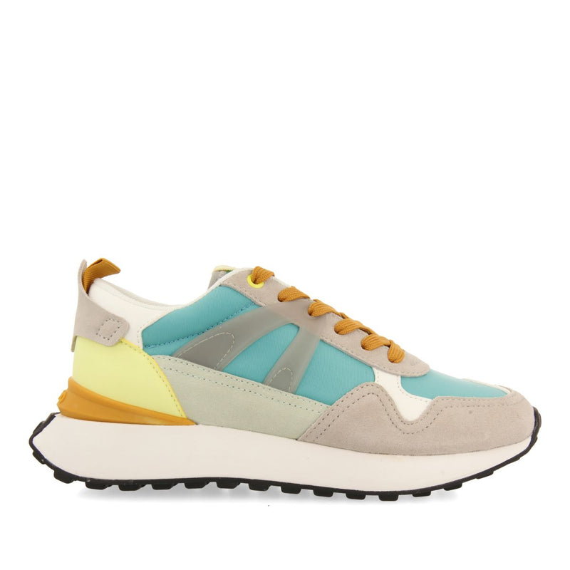 SNEAKERS TURQUESA CON DETALLES MULTICOLOR PARA MUJER ADAIR