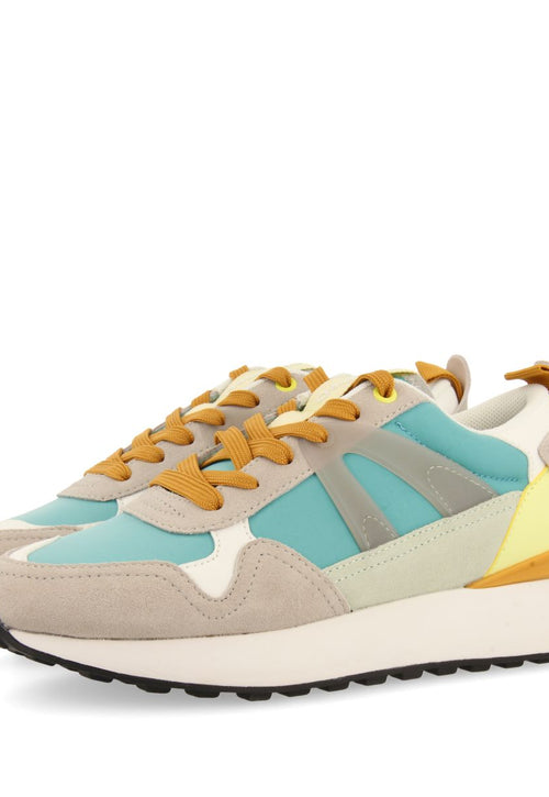 SNEAKERS TURQUESA CON DETALLES MULTICOLOR PARA MUJER ADAIR