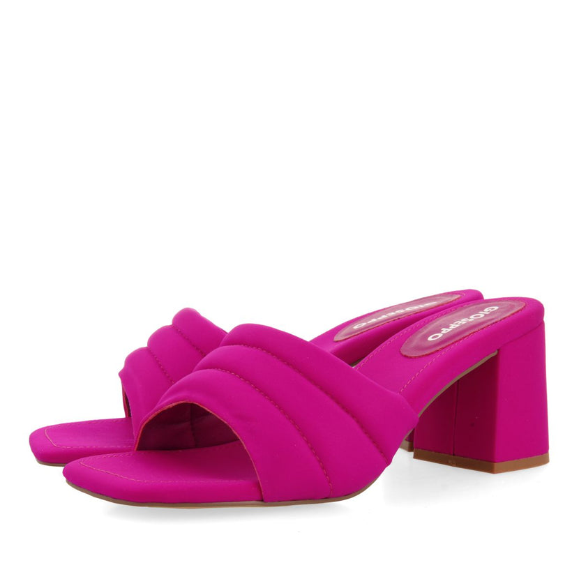 SANDALI FUCSIA CON TACCO SCARPE DA DONNA BUCODA