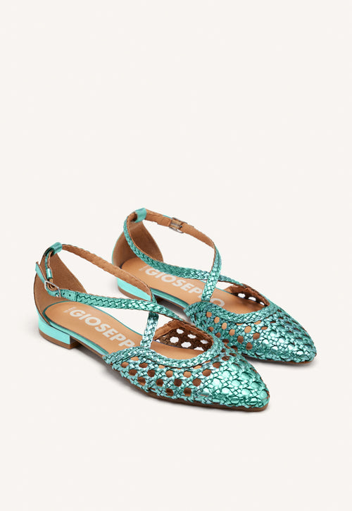 BAILARINAS DE PIEL CON TRENZADOS LESKOVIC