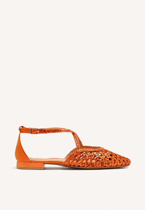 BALLERINE IN PELLE CON INTRECCI PER DONNA LESKOVIC