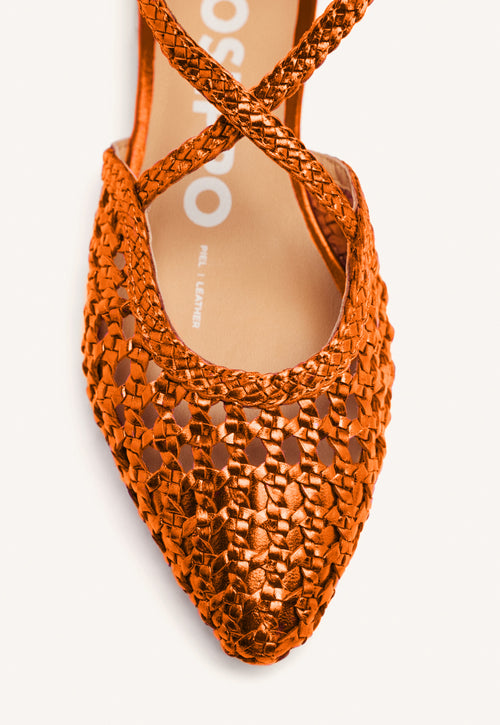 BAILARINAS DE PIEL CON TRENZADOS LESKOVIC