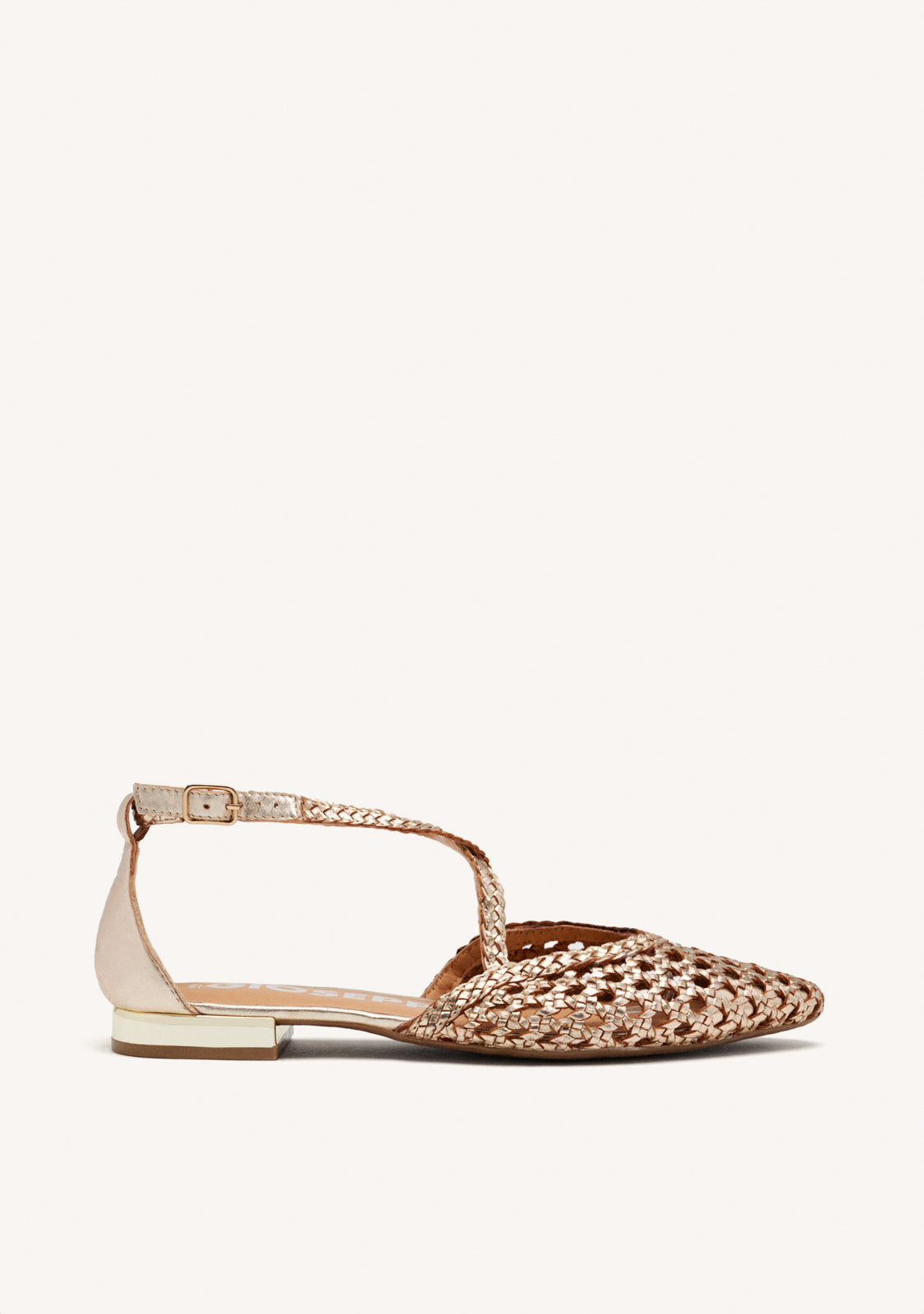 BRAIDED LEATHER BALLET FLATS LESKOVIC