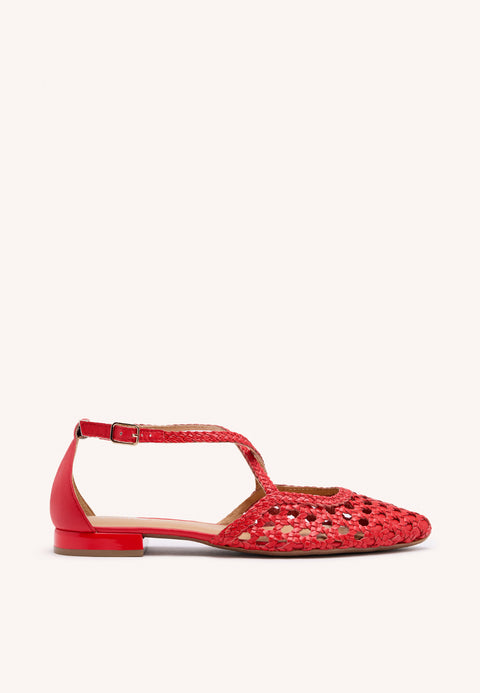 BALLERINE IN PELLE CON INTRECCI PER DONNA LESKOVIC