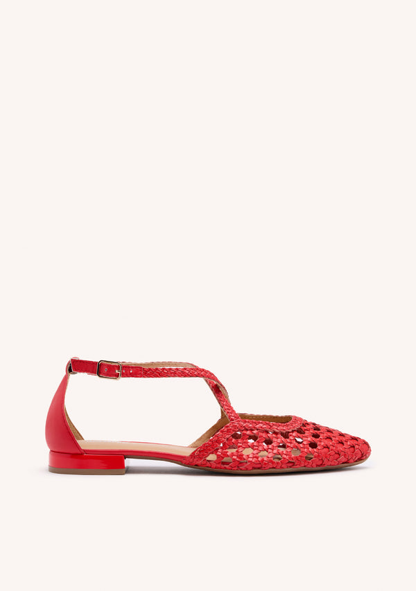 LEATHER BALLERINAS WITH BRAIDED DETAIL FOR WOMEN LESKOVIC