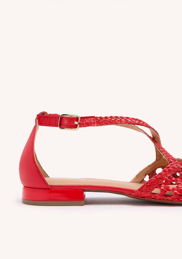 LEATHER BALLERINAS WITH BRAIDED DETAIL FOR WOMEN LESKOVIC