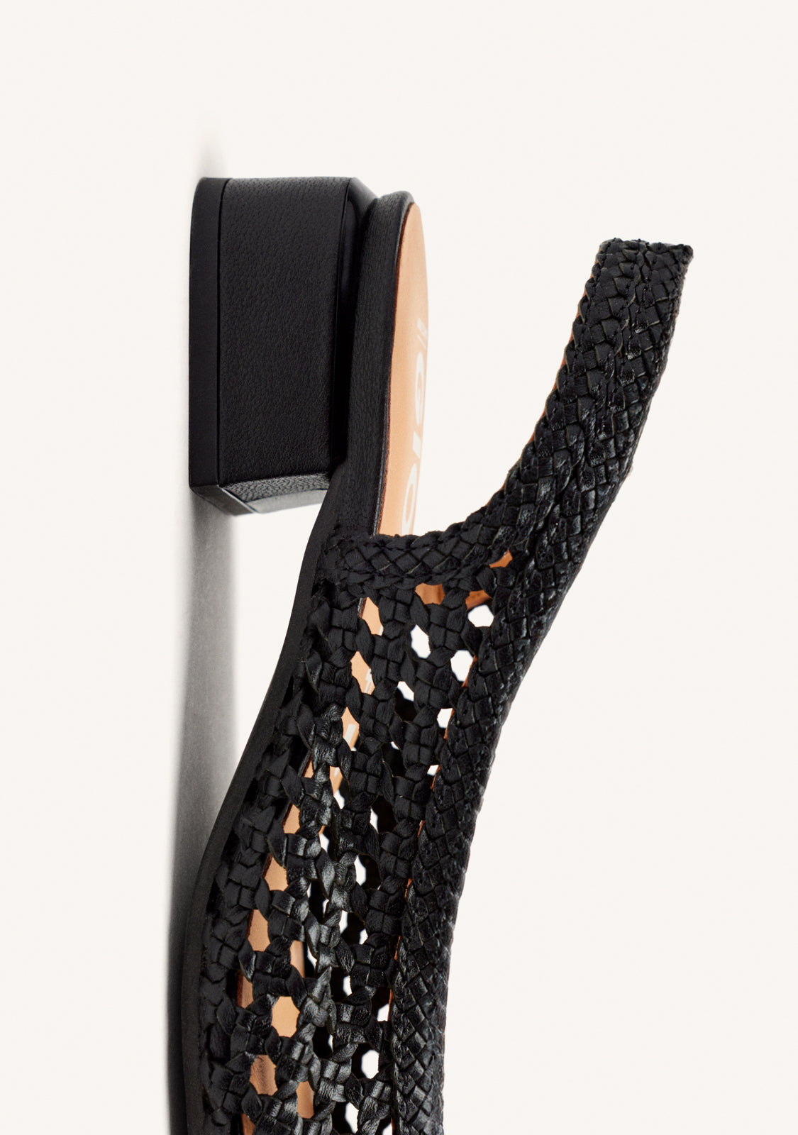 BAILARINAS TRENZADAS DE PIEL EN COLOR NEGRO PARA MUJER PISKOVE