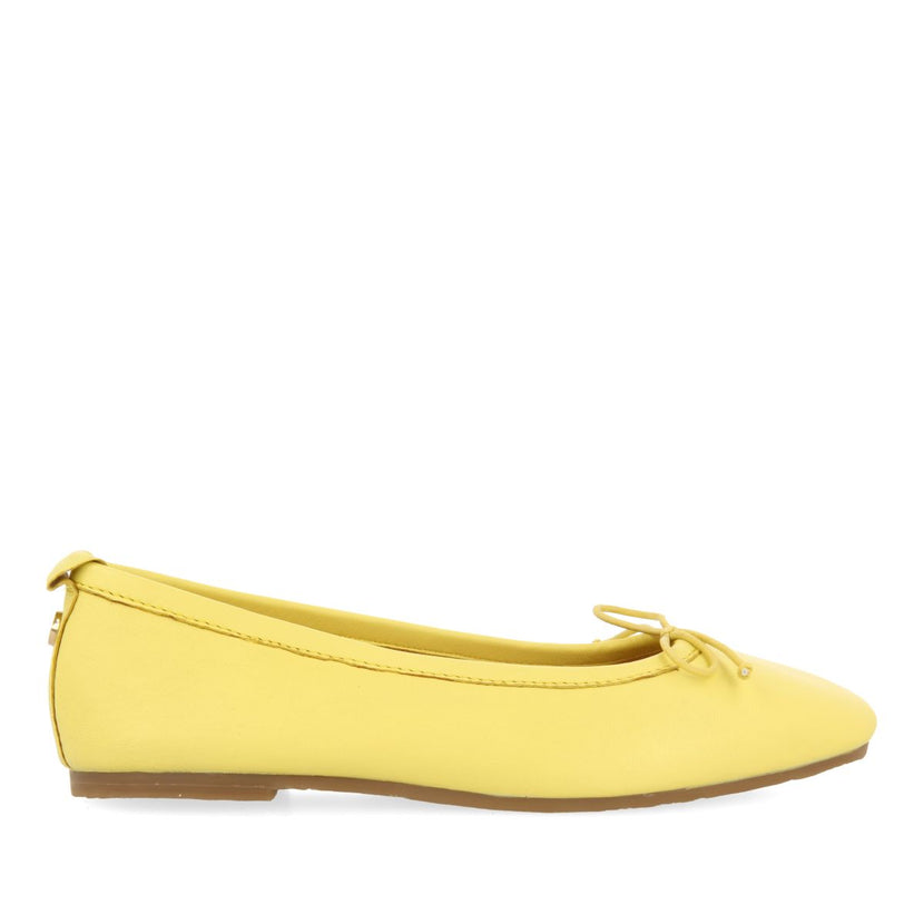 YELLOW SKIN BALLERINAS WITH FANTASY INSOLE FOR GIRL AND BOY CHIPLEY