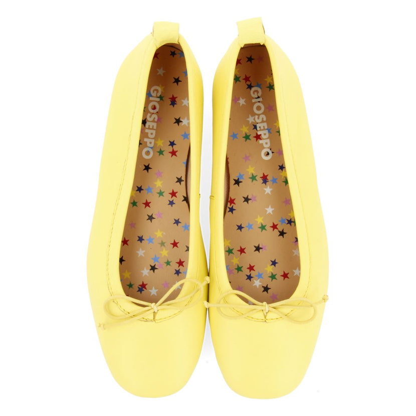 YELLOW SKIN BALLERINAS WITH FANTASY INSOLE FOR GIRL AND BOY CHIPLEY