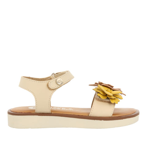 MULTICOLOR LEATHER SANDALS WITH FLOWER DECORATION FOR GIRL AND BOY NEHALEM