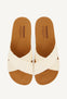 WEDGE SANDALS WITH WHITE STRAPS FOR WOMEN GOULDS