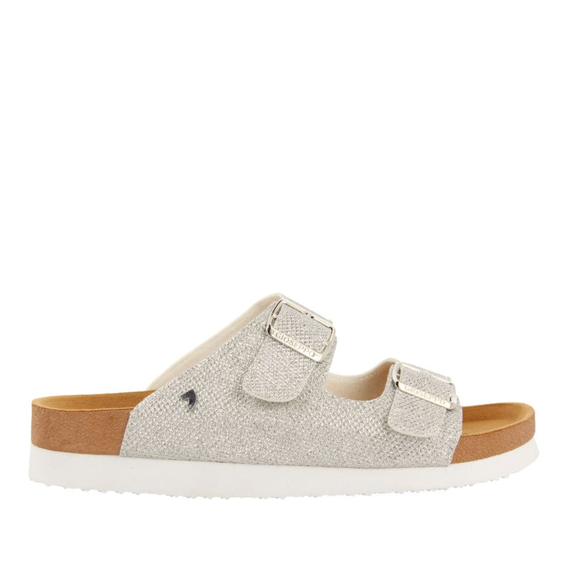 SANDALIAS CON CUÑA TIPO BIO Y TIRAS PLATEADAS PARA MUJER MARGATE