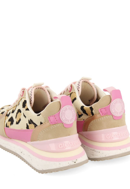 SNEAKERS CON ESTAMPADO ANIMAL Y DETALLES EN ROSA PARA NIÑA Y NIÑO IVES