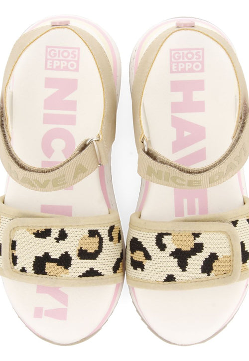 SANDALIAS DEPORTIVAS ANIMAL PRINT CON TIRAS AJUSTABLES PARA NIÑA Y NIÑO FICARRA