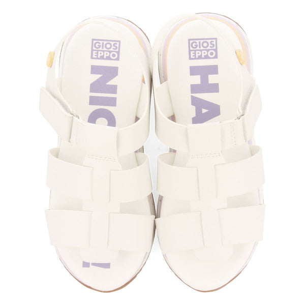 WHITE SPORTS SANDALS INSPIRED BY CANGREJERA FOR GIRL AND BOY KIBEREN