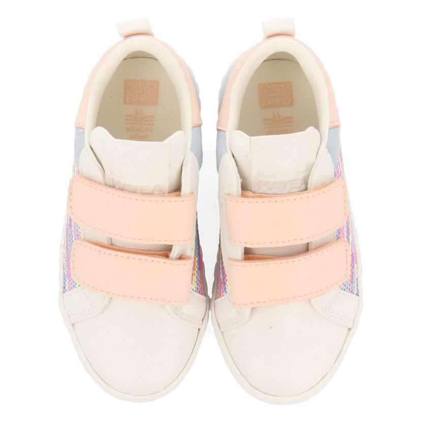 SNEAKERS BLANCAS CON LENTEJUELAS MULTICOLOR PARA NIÑA Y NIÑO GLENVAR