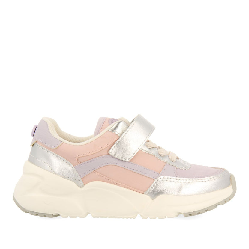 SNEAKERS LILAS CON DETALLES EN ROSA Y ACENTOS METALIZADOS PARA NIÑA Y NIÑO NASICE