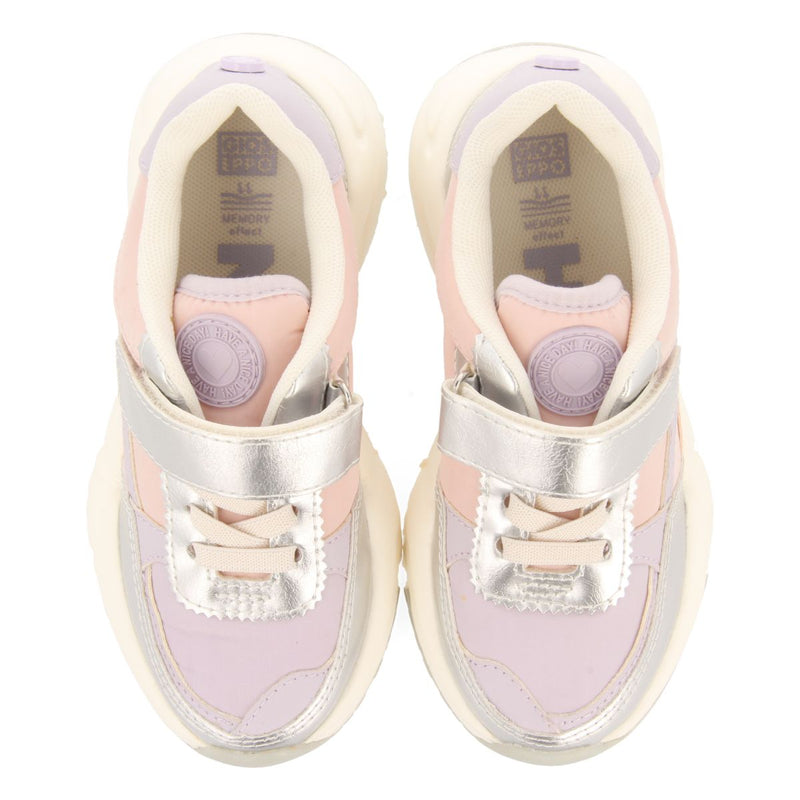SNEAKERS LILAS CON DETALLES EN ROSA Y ACENTOS METALIZADOS PARA NIÑA Y NIÑO NASICE