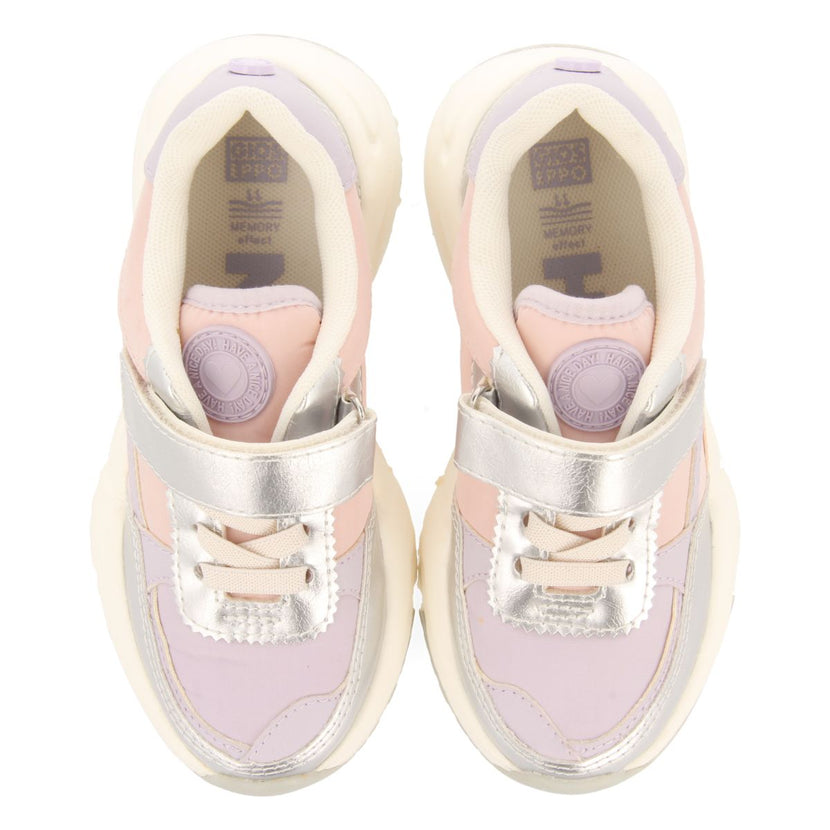 SNEAKERS LILAS CON DETALLES EN ROSA Y ACENTOS METALIZADOS PARA NIÑA Y NIÑO NASICE