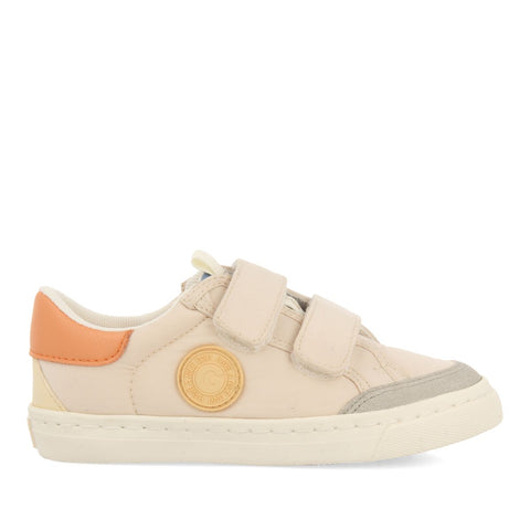 SNEAKERS COLOR BEIGE CON ACENTOS DE COLOR PARA NIÑA Y NIÑO HEPPNER