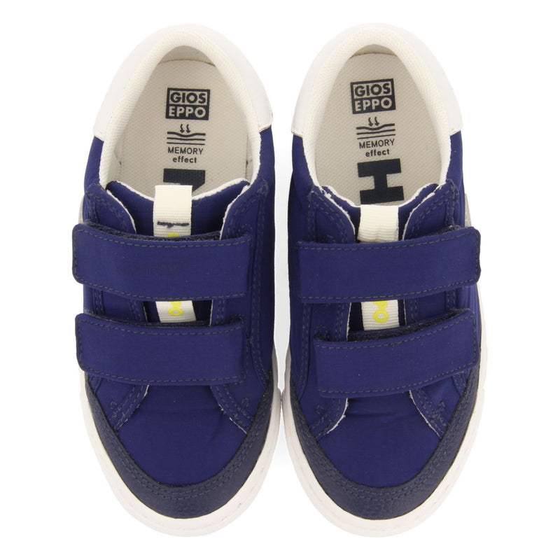 BASKETS BLEUES MARINE AVEC ACCENTS DE COULEUR POUR FILLE ET GARÇON HEPPNER 