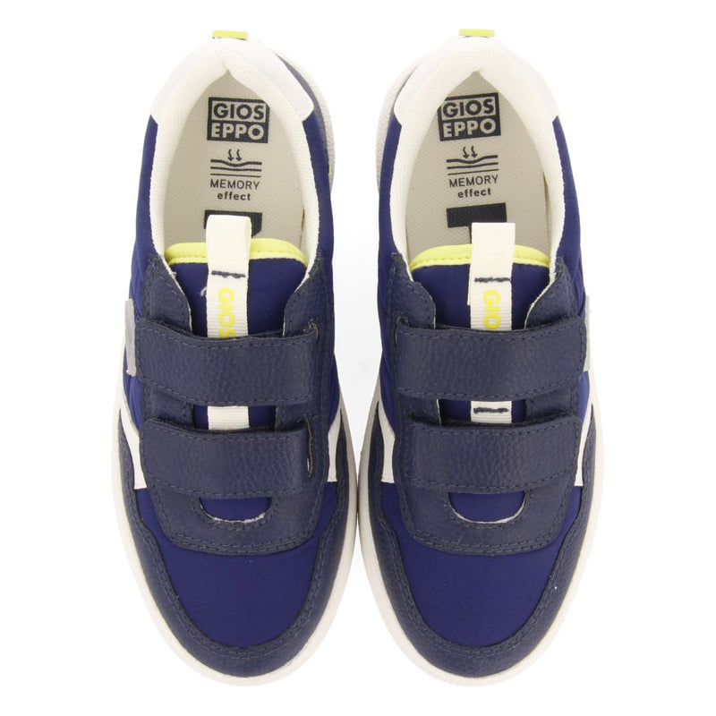 TÊNIS AZUL MARINHO ESTILO RETRÔ COM DETALHES COLORIDOS PARA MENINA E MENINO WELAKA 