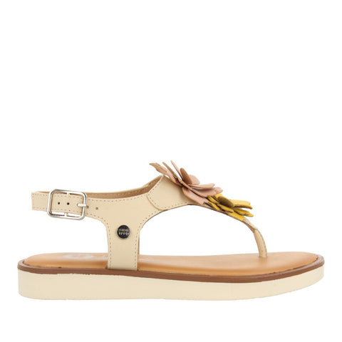 MULTICOLOR LEATHER SANDALS WITH FLOWER DECORATION FOR GIRL AND BOY IMOTSKI