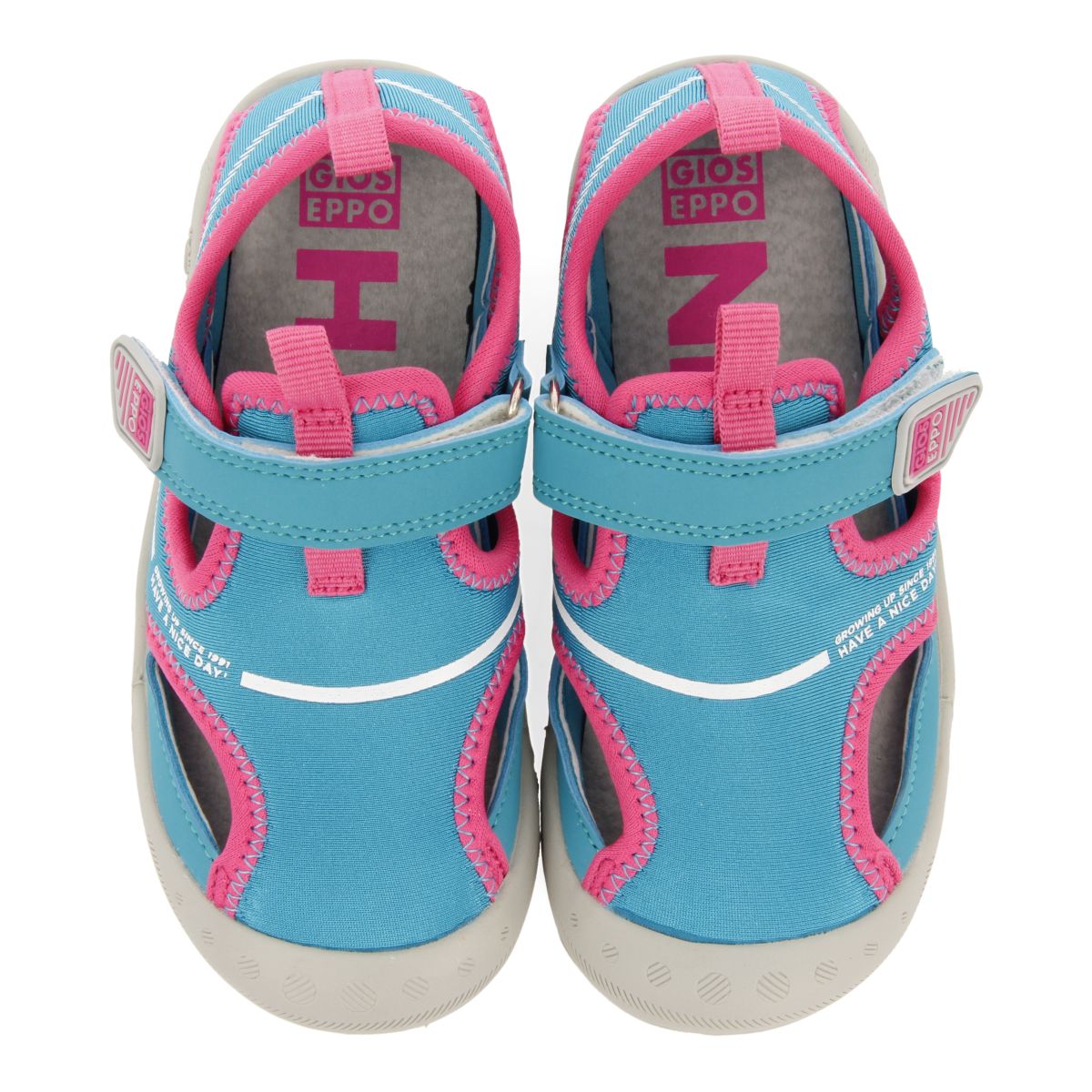 SPORTS FLIP-FLOPS AQUAMARINE COLOR CALIFORNIAN STYLE FOR BOYS AND GIRLS BRIXHAM