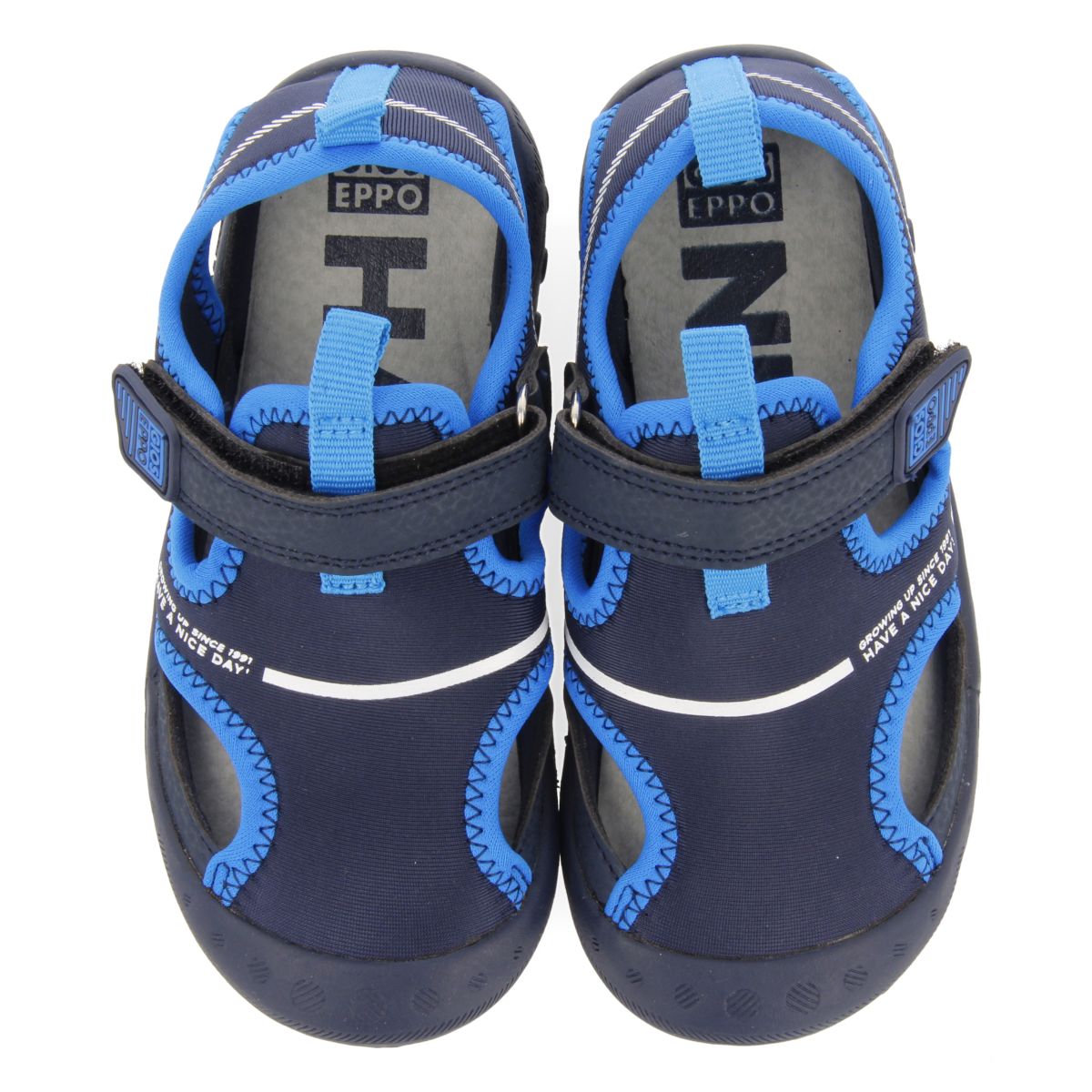 CIABATTE SPORTIVE COLORE BLU SCURO STILE CALIFORNIANO PER RAGAZZO E RAGAZZA BRIXHAM