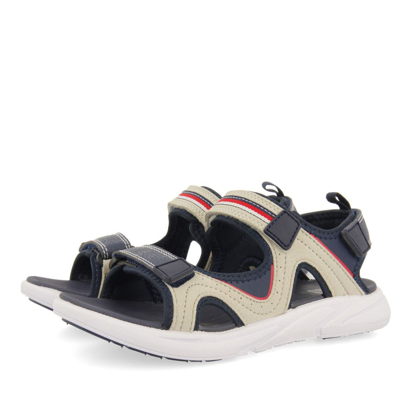 SPORTS FLIP-FLOPS NAVY BLUE WITH COLOR ACCENTS FOR BOYS AND GIRLS ANTILLO