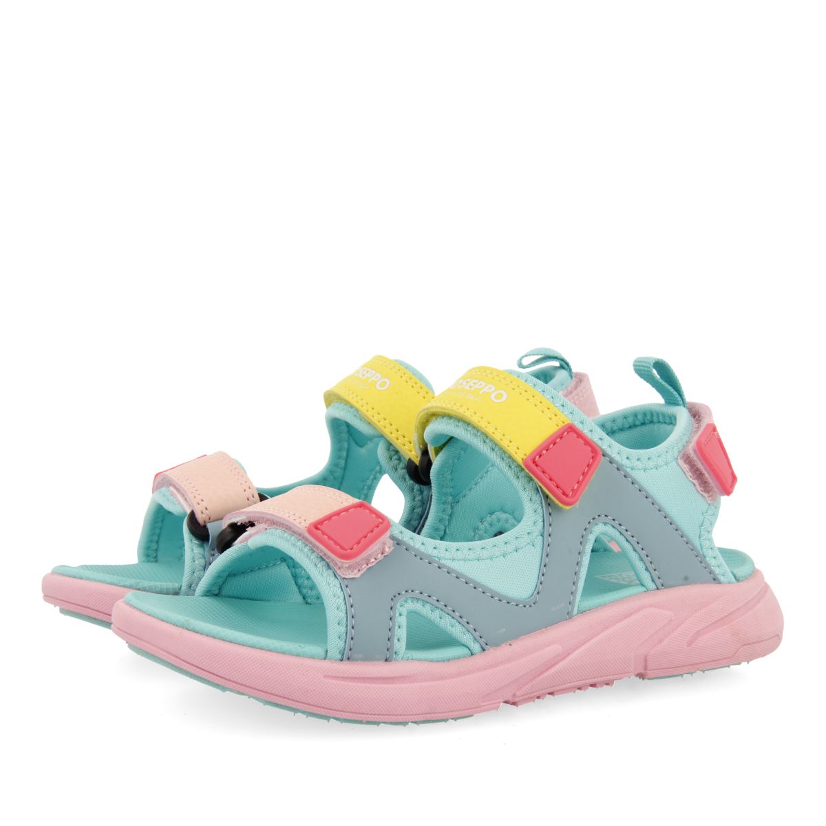 MULTICOLORED SPORTS FLIP-FLOPS WITH COLORFUL ACCENTS FOR BOYS AND GIRLS ANTILLO