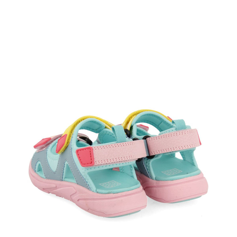 TONGS DE SPORT MULTICOLORES AVEC ACCENTS DE COULEUR POUR FILLE ET GARÇON ANTILLO