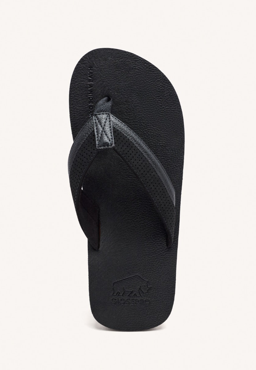 CHANCLAS NEGRAS CON CORTE BICOLOR PARA HOMBRE BRENT