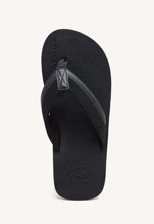 CHANCLAS NEGRAS CON CORTE BICOLOR PARA HOMBRE BRENT