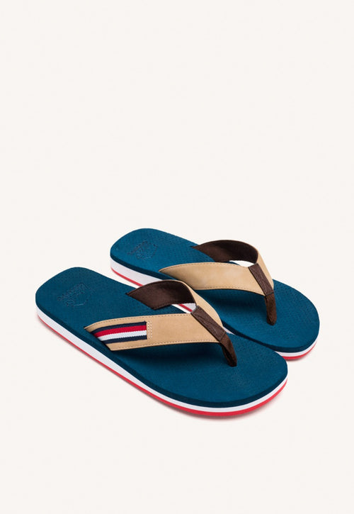 CHANCLAS COLOR AZUL MARINO CON CONTRASTES DE COLOR PARA HOMBRE COLTON