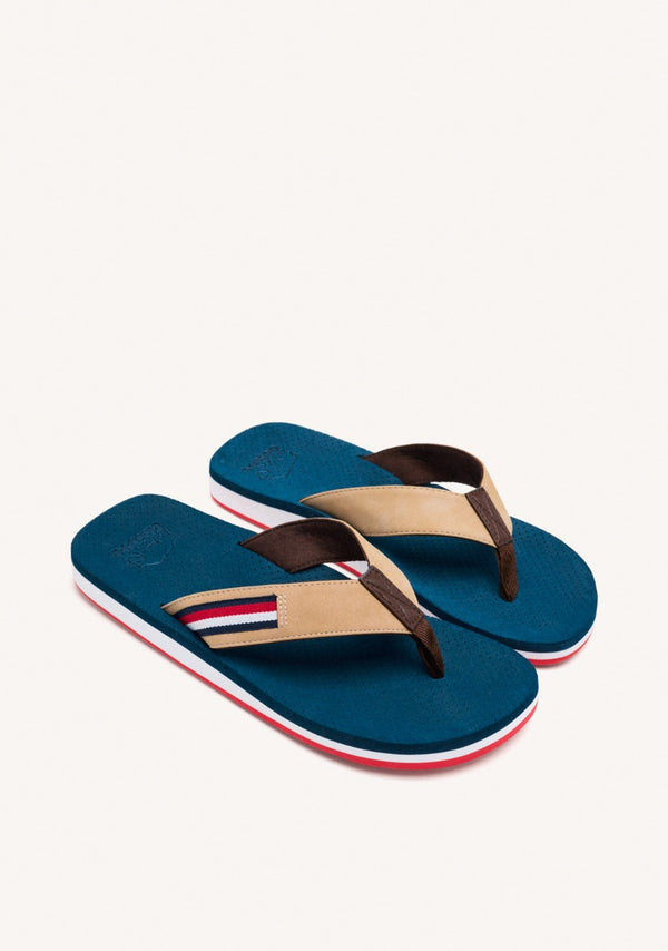 CHANCLAS COLOR AZUL MARINO CON CONTRASTES DE COLOR PARA HOMBRE COLTON