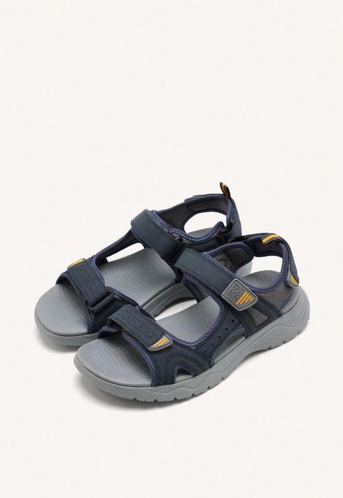 SANDÁLIAS CINZAS COM ACENTOS DE COR PARA HOMEM METKOVIC